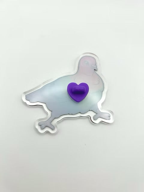 Sophie Margot Art Pride Pigeon Pin
