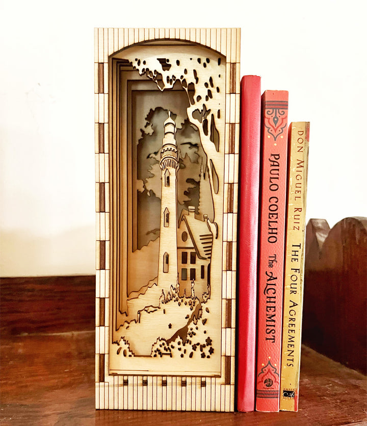 Squirrel Tacos Book Nook Lighthouse