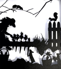 Squirrel Tacos "The Race To Harvest" Framed Paper Cut