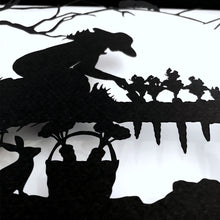 Squirrel Tacos "The Race To Harvest" Framed Paper Cut