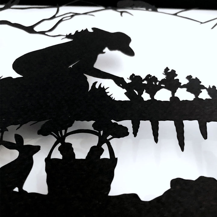 Squirrel Tacos "The Race To Harvest" Framed Paper Cut
