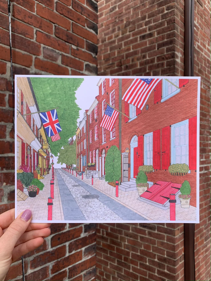 Art by Alicia Elfreth's Alley Print