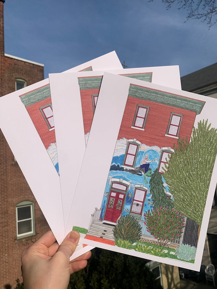 Art by Alicia West Philly Mural Print