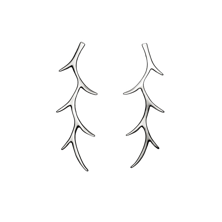 Carolyn Keys Branch Stud Long Sterling Silver