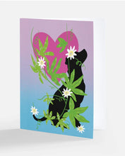 StitchPrism Heart Dog Card