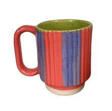 Keene Pottery Stacking Mugs with Stripes