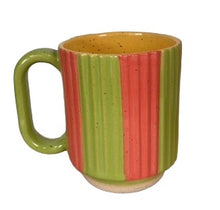 Keene Pottery Stacking Mugs with Stripes