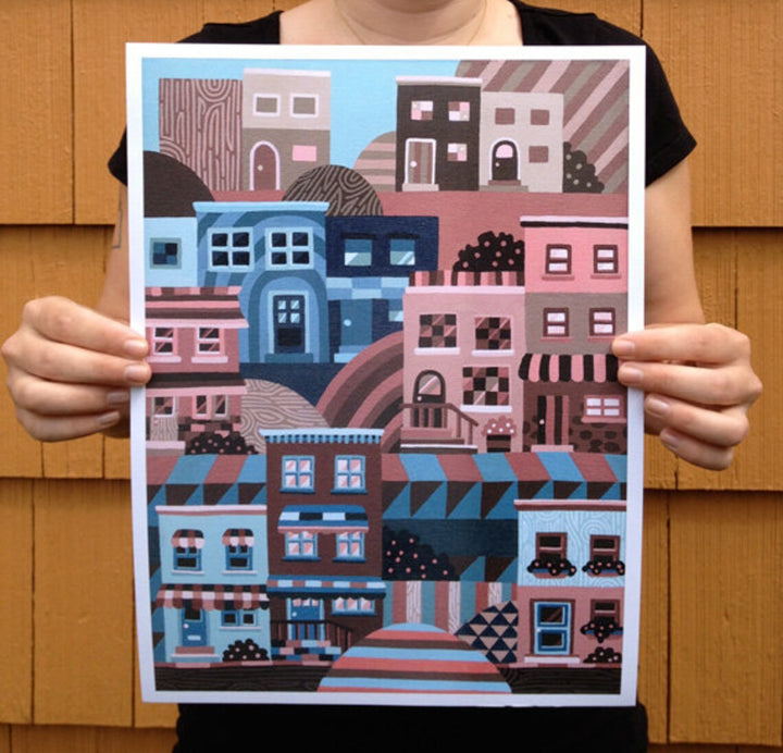 Adrienne Langer Rowhomes Print