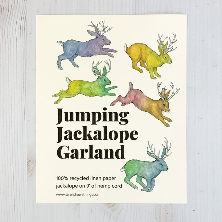 Sarah Draws Things Jumping Jackalope Garland