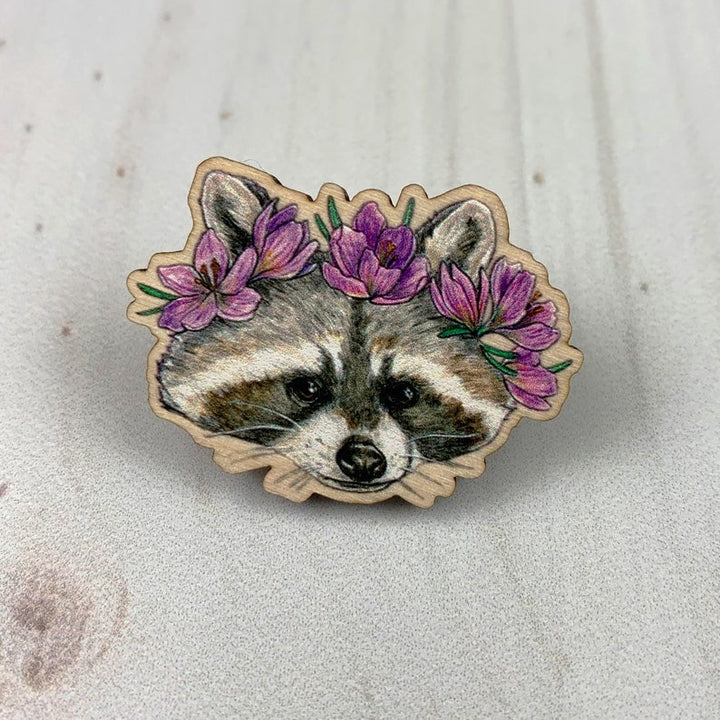 Sarah Draws Things Raccoon Pin