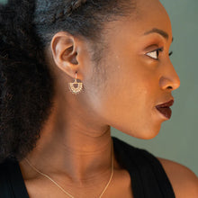 Carolyn Keys Osa Earrings in Brass