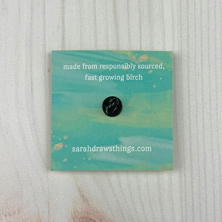 Sarah Draws Things Opossum Water Ice Pin